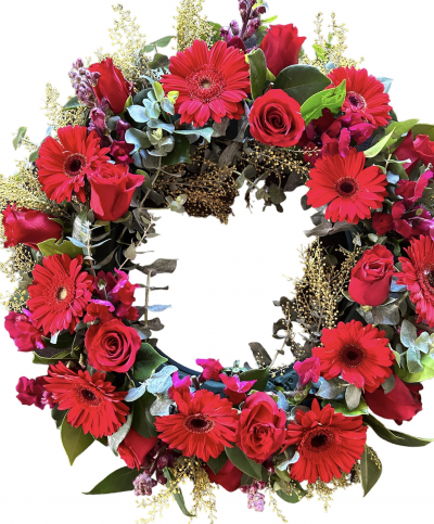 Wreath Red - Wreaths for funerals, Christmas or Anzac Day